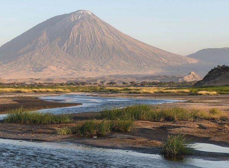 Ol Doinyo Lengai with Lake Natron